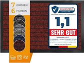 Paillasson Karat - Dura - Tapis de course à sec - Rouge - 40 x 60 cm