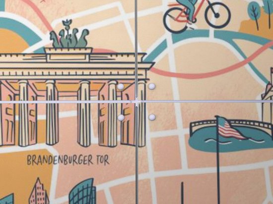 IXXI Berlin Illustration, Revista Design & Art in Card - 140 x 100 cm - Support de suspension gratuit - Grande décoration murale et posters - Art numérique