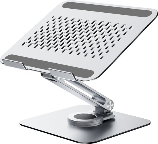 Foto: Rolio laptop standaard 360 draaibaar inklapbaar verstelbaar universeel ergonomische laptop houder