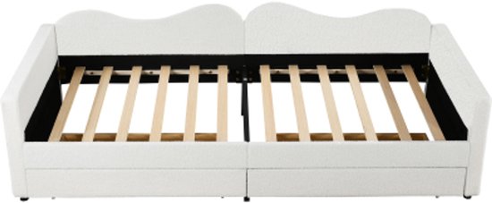 Gekapotteerde bankbed 90x200 cm - met opbergbed 90x200 cm - met USB- en