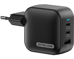Sitecom - Chargeur mural - 70 W - Power - GaN - Charge Fast