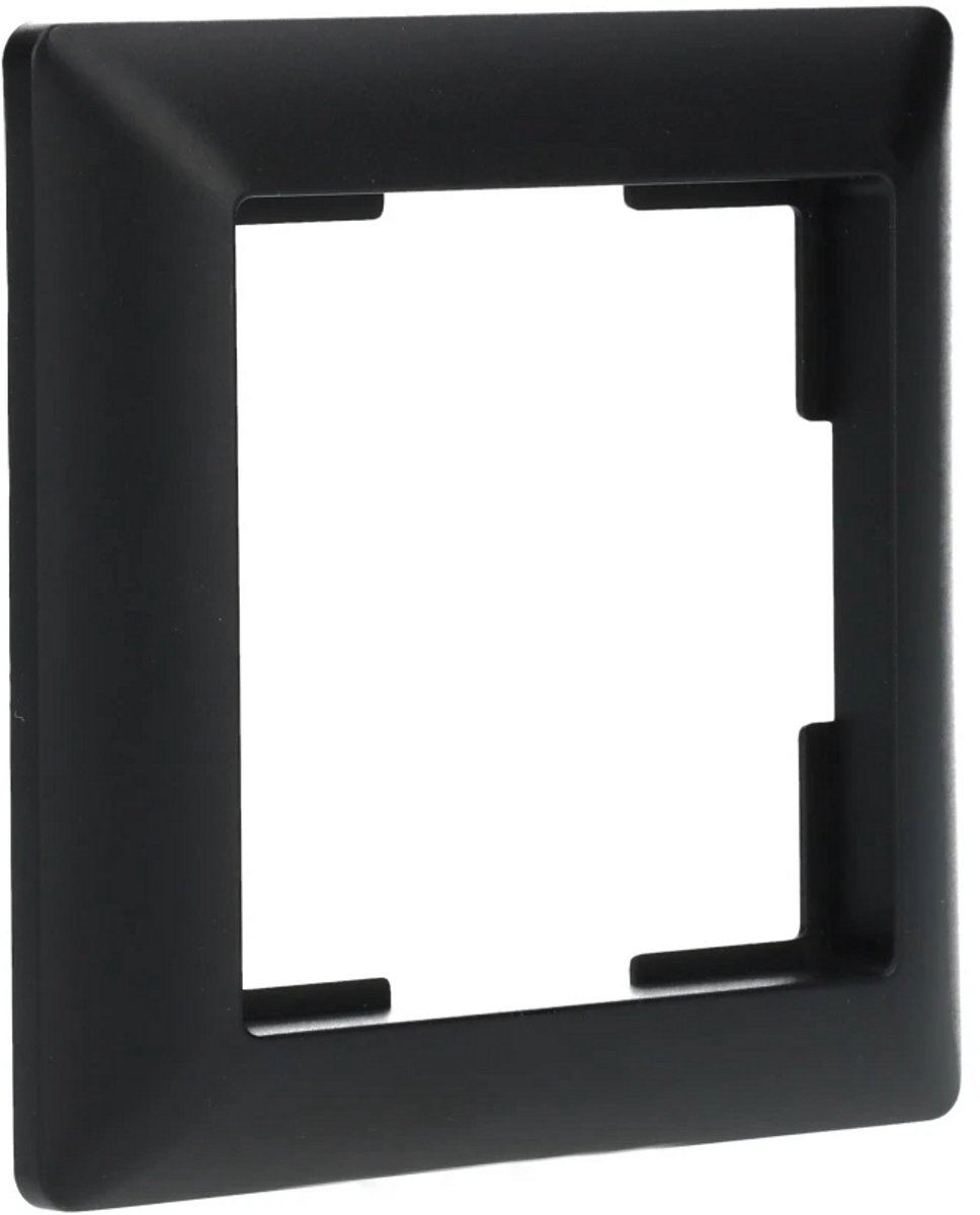 ION Industries - Afdekraam - J1- 1-voudig - verticaal/horizontaal - 80 x 80 x 11 mm - Mat Zwart