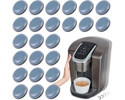 24 stuks - Keukenapparatuur schuifregelaars - Zelfklevende kleine keukenapparaatglijders - Gemakkelijk te verplaatsen en ruimtebesparend - Essentiële keukengadgets - Geschikt voor aanrechtbladen
