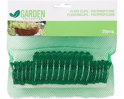 foto van Plantenclips Groen - 20 Stuks - Garden - Tuin - Tuinieren - Plantenklemmen - Klemmen - Clips - 2 sizes - Plantenondersteuning - Planten - Bloemen..