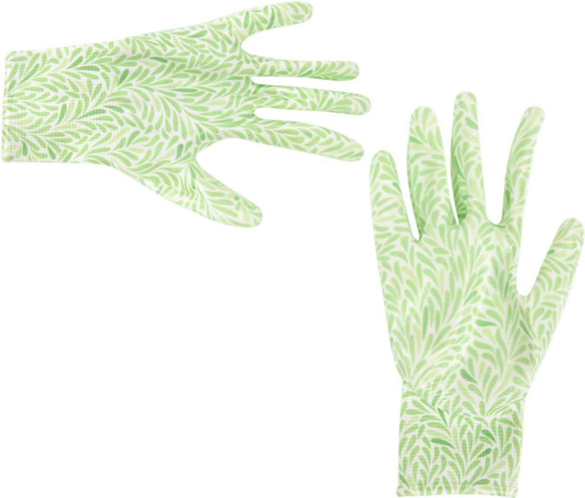 Tuinhandschoenen - Planten - Handschoen - Groen met print - Tuinhandschoenen - Garden touch - maat M - Extra Grip - Tuinhandschoen -
