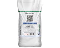 online chemicalien – citroenzuur – 25 kg – foodgrade – allesreiniger – voor huishoudelijk gebruik