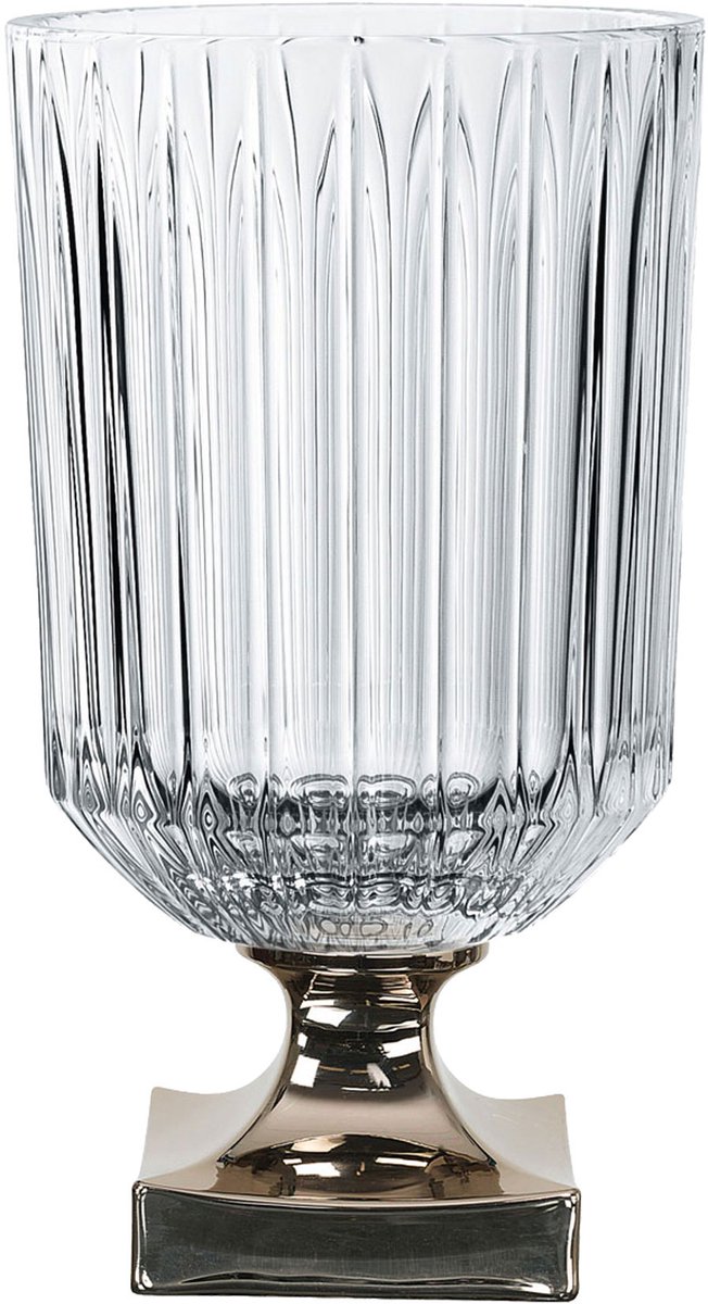 Nachtmann Minerva platina vaas op voet, kristalglas, helder / platina, 31.5 cm, 104161