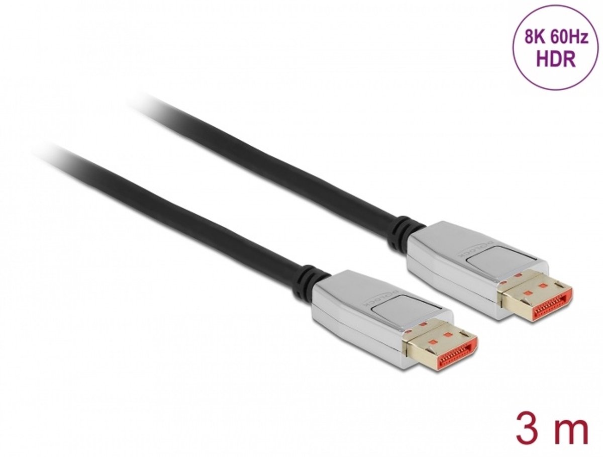 DisplayPort -kabel 8k 60 Hz 3 m