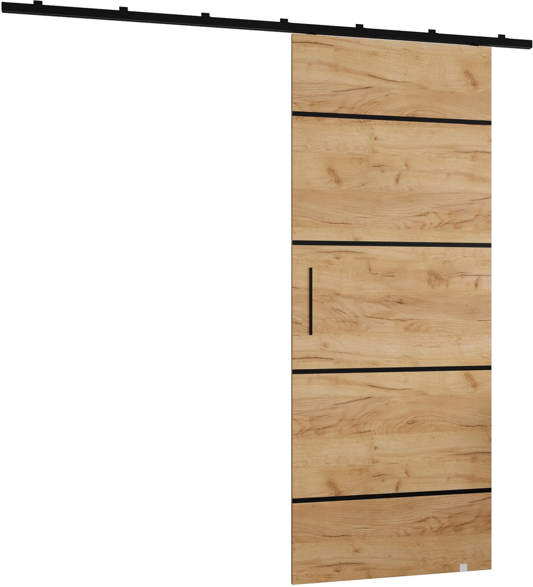 Schuifdeursysteem met rail - Loftdeur met wandmontage - 90x204cm - AVANTI IV - Craft