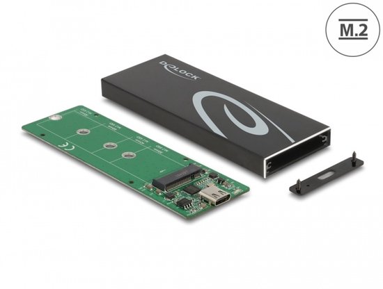 Delock External Enclosure for M.2 SATA SSD with USB Type-C™ female