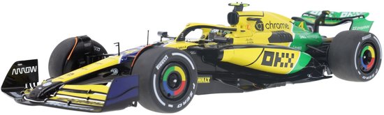 McLaren MCL38 Solido Modelauto 1:18 2024 Lando Norris McLaren Formula 1 Team S1814203 Monaco GP
