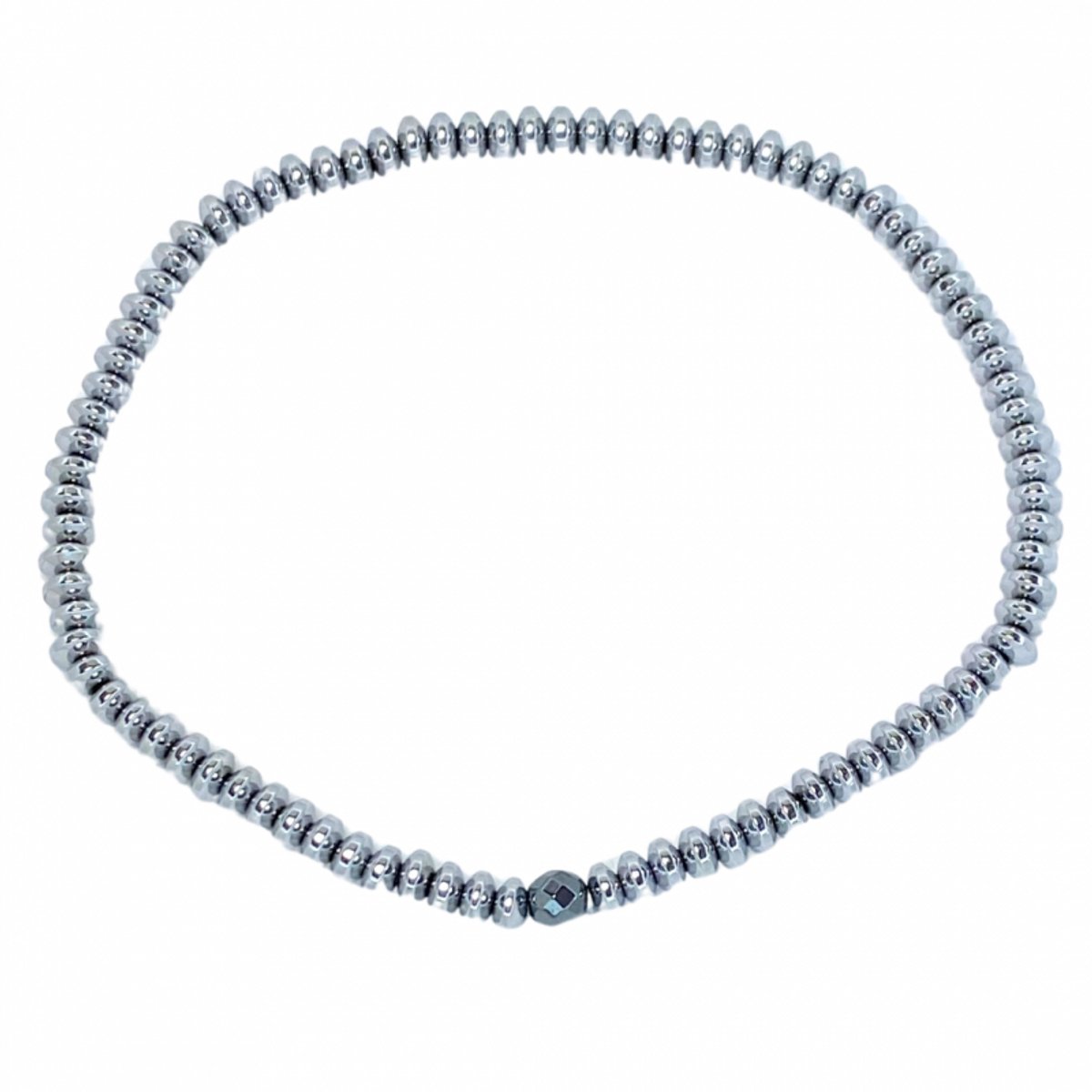 Armband -strech -zilverkleur- 19 cm - Charme Bijoux
