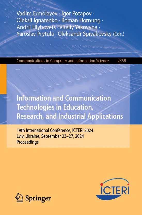 Springer Nature Proceedings excluding Computer Science - Inf ... - cover