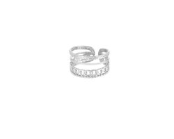 YWG - Ring meerdere lagen - Zilver kleur