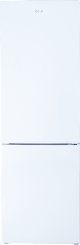 Koelvriescombinatie Bella BKGC330.1CW 315L wit, energielabel C, 163 kWh/jaar, 39 dB, soft-close deur, 4 sterren vrieskwaliteit