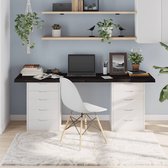 Plateau de table en chêne The Living Store - 180 x 60 x 4 cm - Gris foncé