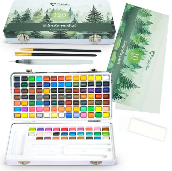 Mikkelhus Professionele Aquarelverf Set