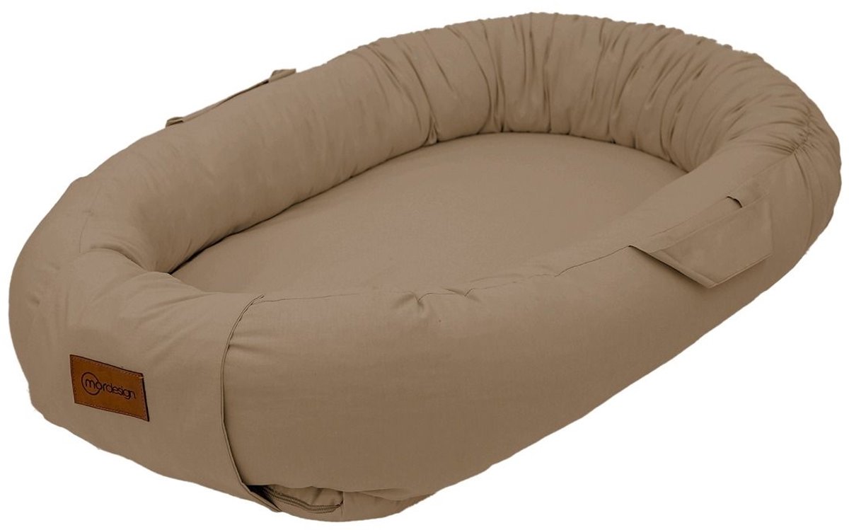 MorDesign Babynestje 87x57x18 cm – Zachte Stof – Met Handvate