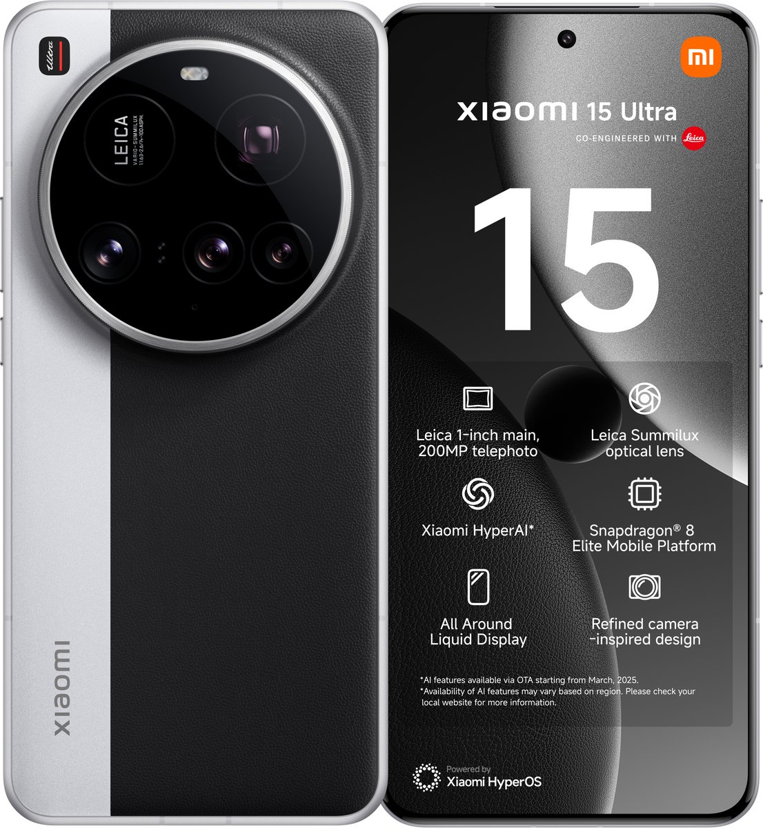 Xiaomi 15 Ultra Silver Chrome 16 GB+512 GB