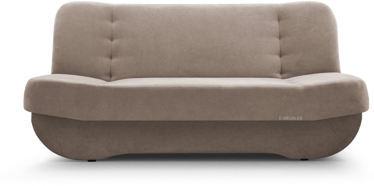AJE Meubles B.V. Zitsbank met slaapfunctie en opbergruimter, een bank voor de woonkamer, 192x87x90 cm - Slaapbank PAFOS - Beige (Soro 13)