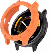 Strap-it Robuust TPU hoesje - bescherm case geschikt voor de Garmin Venu 3 (oranje)