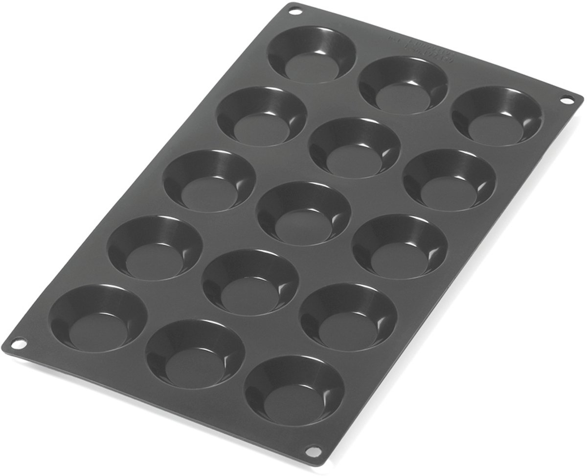 Lékué Bakvorm 15 Tartelettes - Siliconen - Black