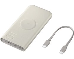 Samsung 25W Draadloze Powerbank - USB-C - 10000mAh - Beige