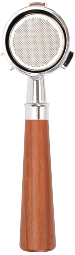 Handbediende bodemloze portafilter van roestvrij staal for koffiezetapparaat uit de 8-serie, 54 mm (stijl 4)(E Circle Rosewood