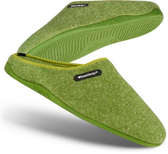 SCHAWOS Johanna Vilten pantoffels voor dames, warm gevoerd, scheerwol