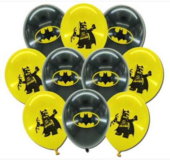 Batman Ballonnen Set - Batman ballonnen 10 stuks - feestballonnen - verjaardag Batman