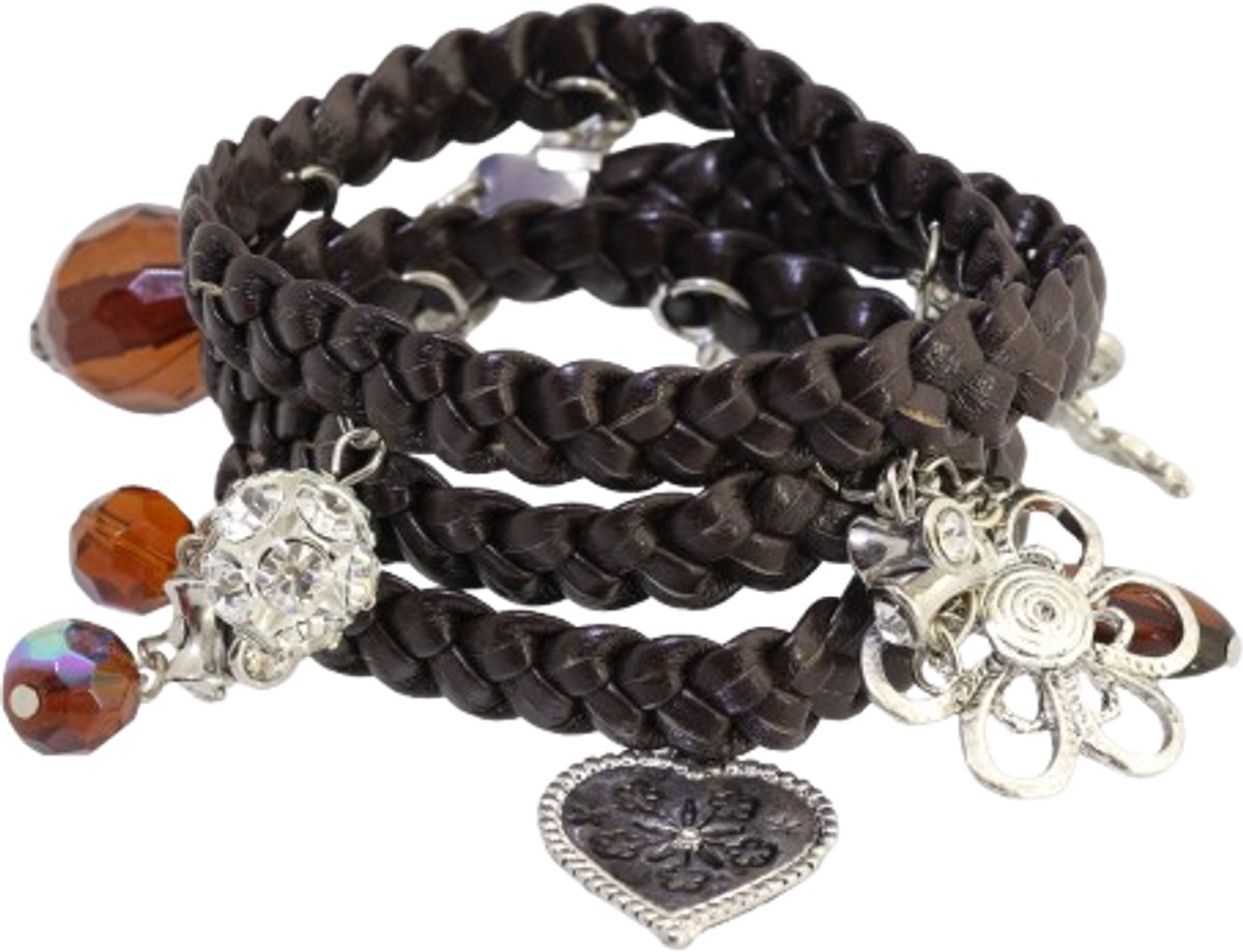 Behave - Wikkelarmband met bedels - Boho stijl - Damesaccessoire