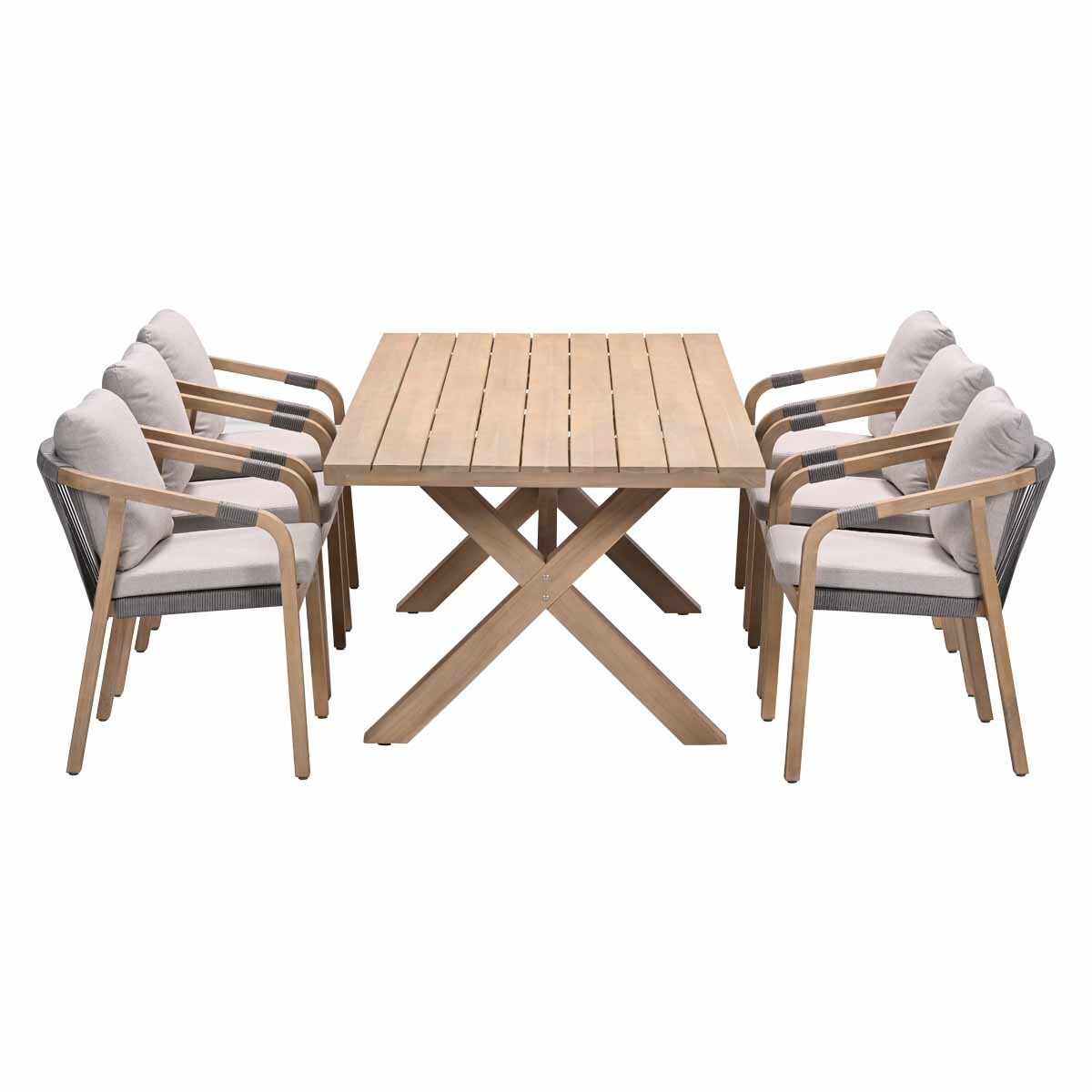 Tuinset met Tamako tuintafel 220x100 cm van Garden Impressions.