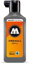 Molotow ONE4ALL™ - 180ml Donkergrijze navul Inkt op acrylbasis