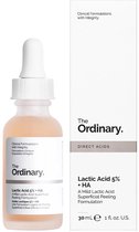 The Ordinary Lactic Acid 5% + HA 2% Gezichtspeeling - Gezichts Serum