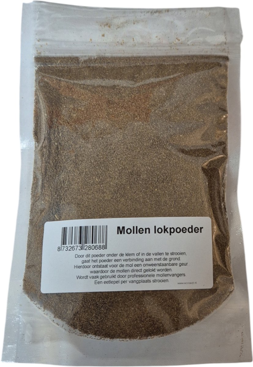 Mollen lokpoeder - Mollen - Mollen vangen - Mollen lokmiddel
