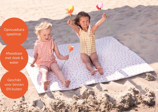 Baby Speelgoed Nuby Omkeerbare Babyvloermat, 195,6 X 147,3 Cm, Opvouwbare En Lichte Babyspeelmat Voor Op De Vloer, Gemakkelijk Op Te Bergen En Te Reizen, Sterren En Reis Speelmat Met Tas