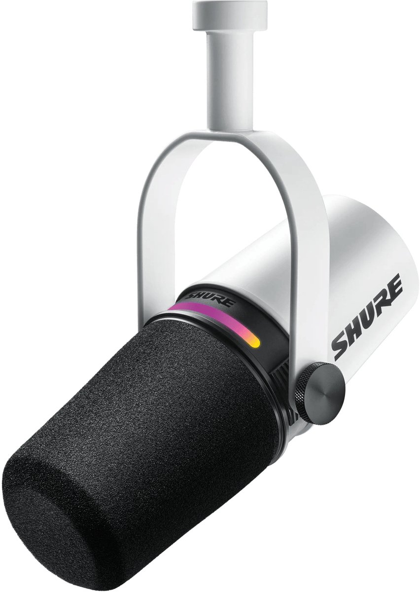 Shure MV7+-W - Wit Studio Microfoon