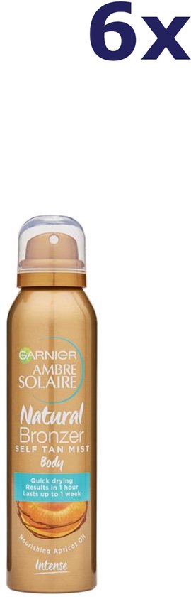 6x Garnier Ambre Solaire Bronze Body Mist 150ml