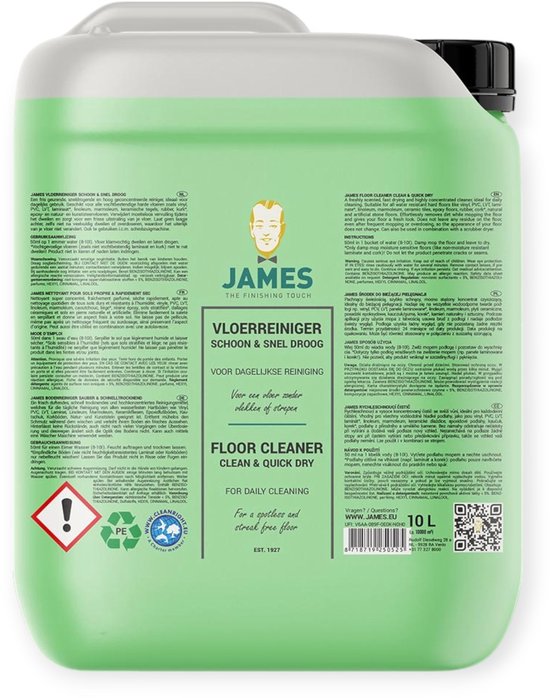 James Vloerreiniger Schoon & Snel droog 10 liter