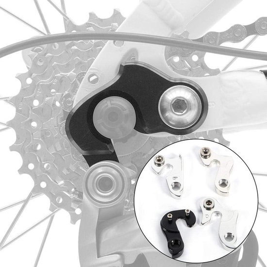 Eenheidsmaat Fietsaccessoire één Maat Fietsoog XLC Unisex - Volwassenen Schakeloog DO-A08, Grijs, Eenheidsmaat Eenheidsmaat Schakelogen Zwart Aluminium Onderdeel