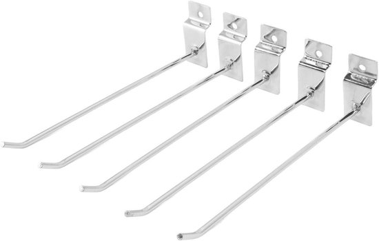 HNBun 32 Stück Lamellenhaken, 20,3 cm starke Panel-Display-Haken, handelsübliche Lamellenhaken