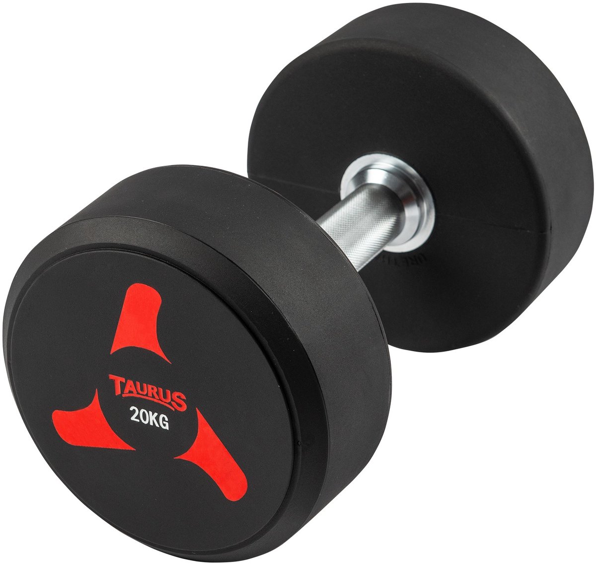 Taurus TPU-halter 38kg 1 stuk – Duurzame en Vormvaste Dumbbell met Geribbelde Grip – Krasbestendig en Stofafstotend – Geschikt voor Thuis en Sportschool – Verkrijgbaar in Diverse Gewichten – foto 3