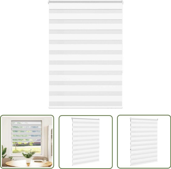 vidaXL Zebra rolgordijn 150x150 cm stofbreedte 145,9