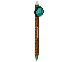 Pen Blauw - Minecraft Diamond/Diamant - Uitwisbaar Inkredible - 16.5cm