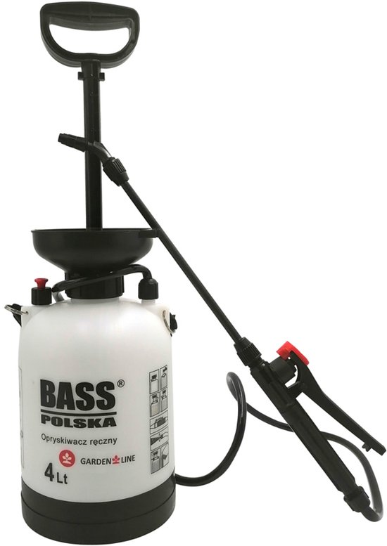 Handheld drukspuit, 4 l, schoudermontage van Merkloos	 — afbeelding 3