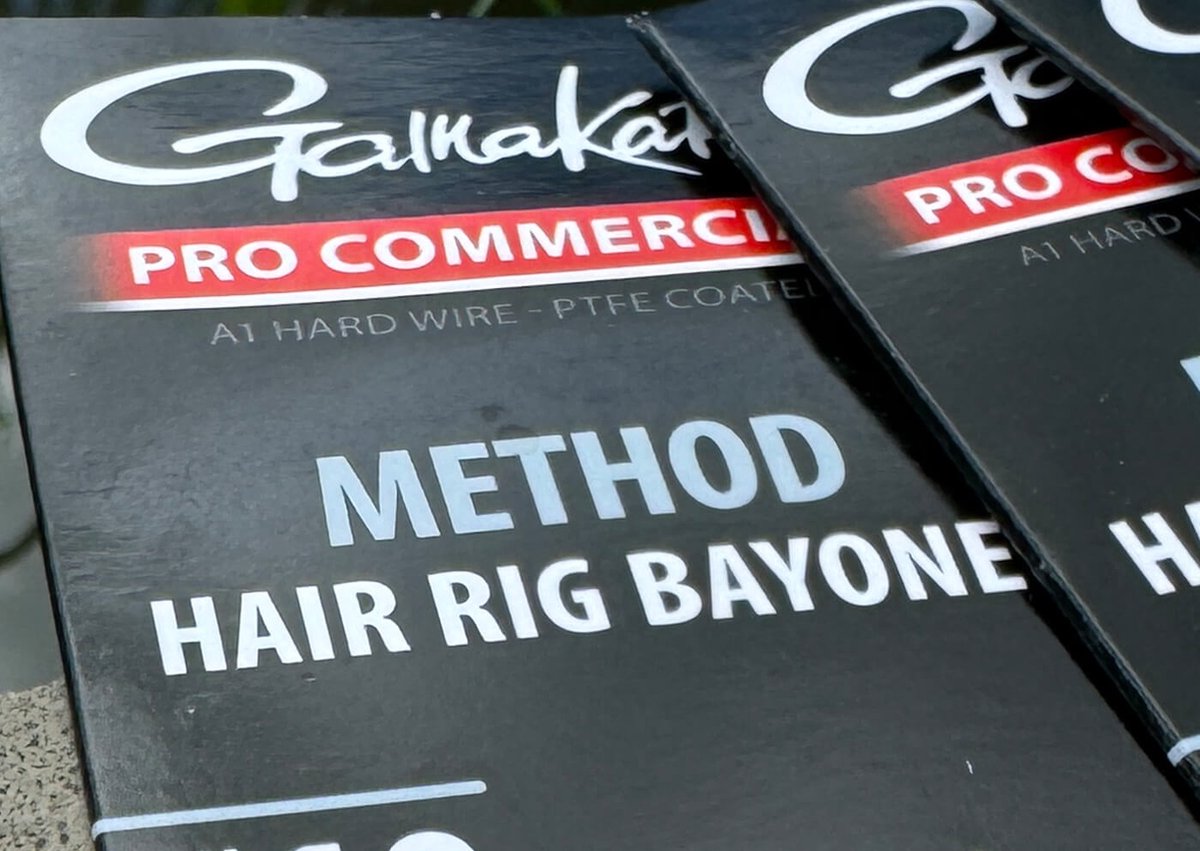 Gamakatsu Pro Commercial Coars Method Hair Rig Bayonet 7mm 10cm Barbless (8 pcs) - Maat : haak 14 - 0.19mm