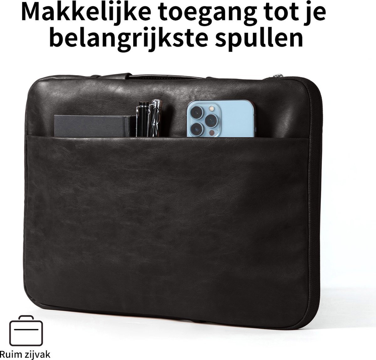 Lopoleis PU-Leren Laptoptas 15.6" thumbnail 2