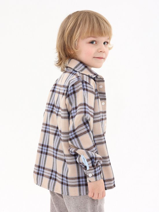 RobyKris Garçons / Filles / Unisexe / Chemise Enfants / Chemise | Manches longues | Flanelle | taille 104-110