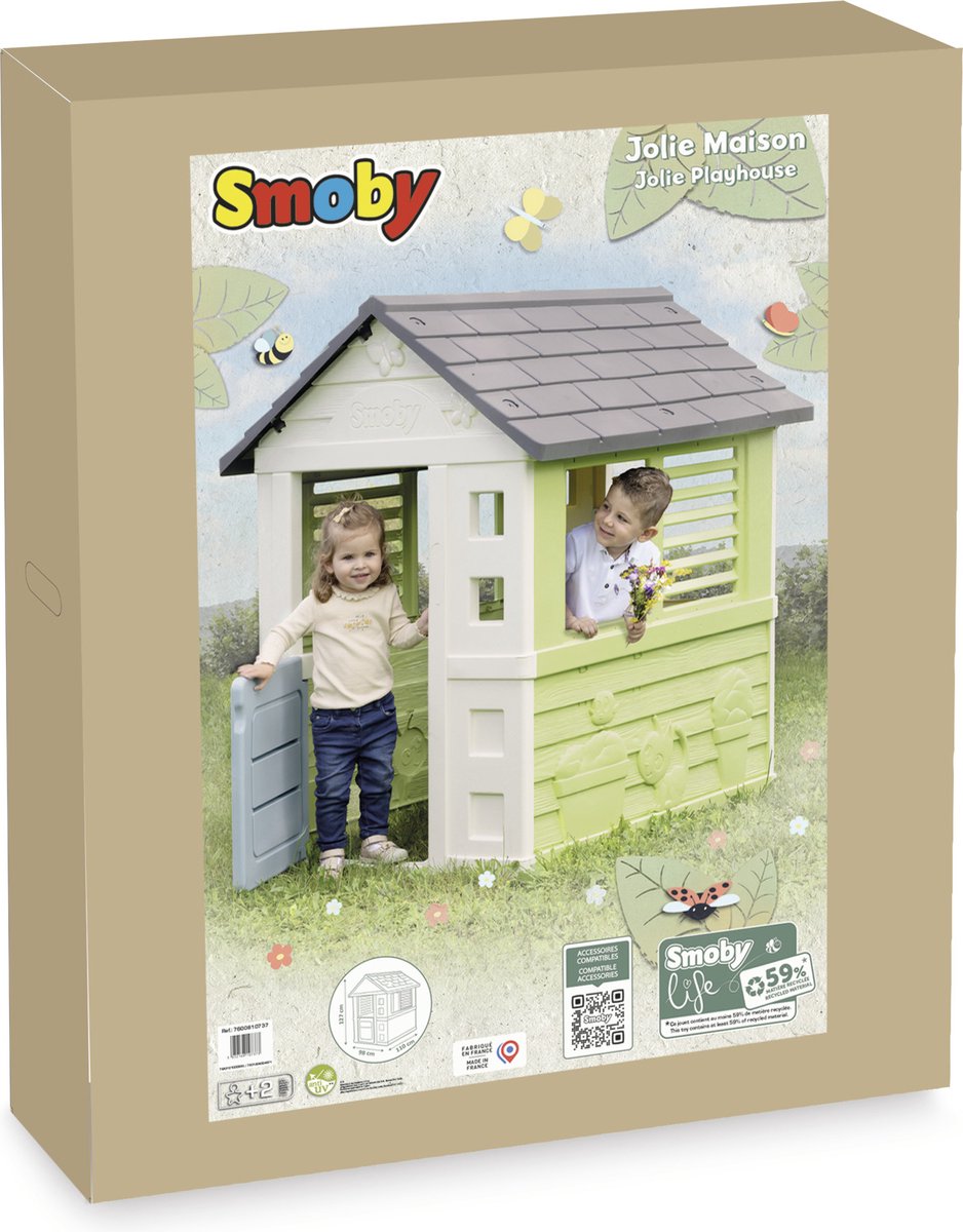 Smoby - Smoby Life - Jolie Playhouse - Speelhuis - Vanaf 2 jaar. — afbeelding 4