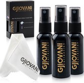 Gjiovani - Brillenreiniger Spray - 3X30ml -Microvezeldoek voor Brillen